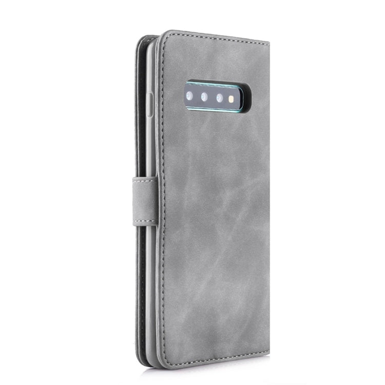 For Galaxy S10+ Diaobaolee Pure Fresh Texture Horizontal Flip Leather Case, with Holder & Card Slot & Wallet & Photo Frame
