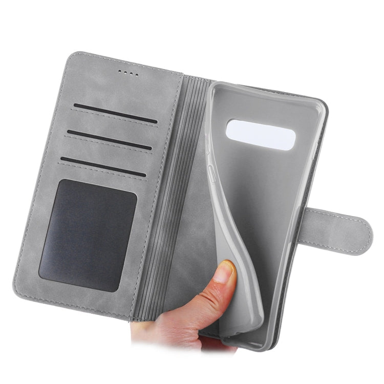 For Galaxy S10+ Diaobaolee Pure Fresh Texture Horizontal Flip Leather Case, with Holder & Card Slot & Wallet & Photo Frame