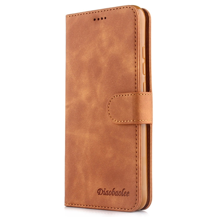 For Xiaomi Mi CC9e Diaobaolee Pure Fresh Texture Horizontal Flip Leather Case, with Holder & Card Slot & Wallet & Photo Frame