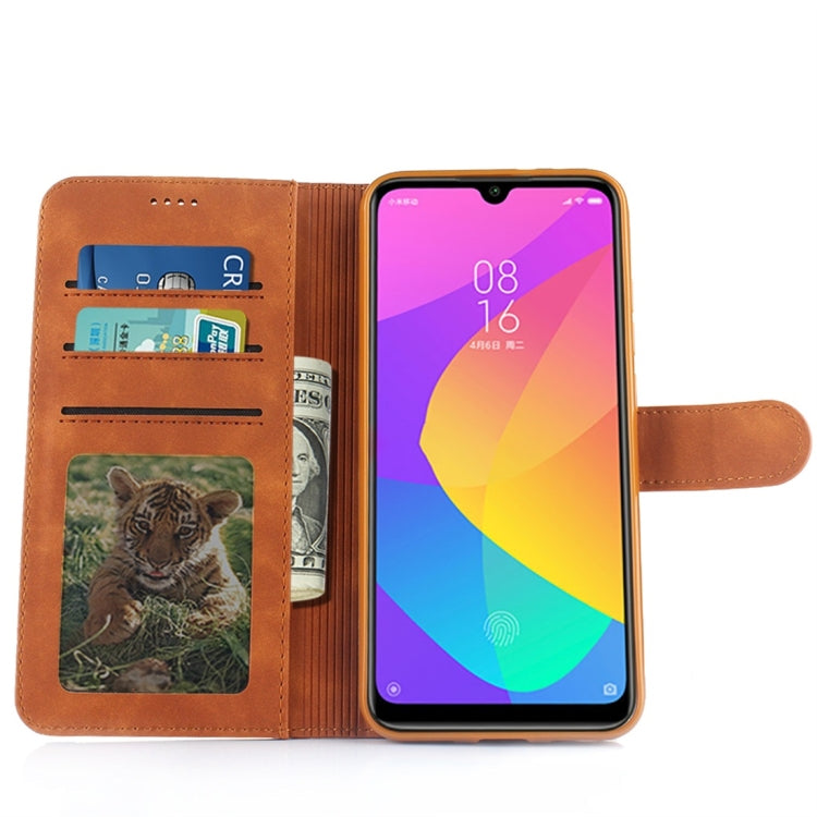 For Xiaomi Mi CC9e Diaobaolee Pure Fresh Texture Horizontal Flip Leather Case, with Holder & Card Slot & Wallet & Photo Frame