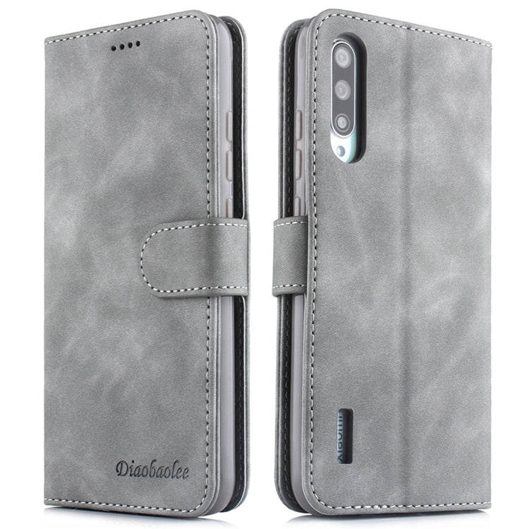 For Xiaomi Mi CC9e Diaobaolee Pure Fresh Texture Horizontal Flip Leather Case, with Holder & Card Slot & Wallet & Photo Frame