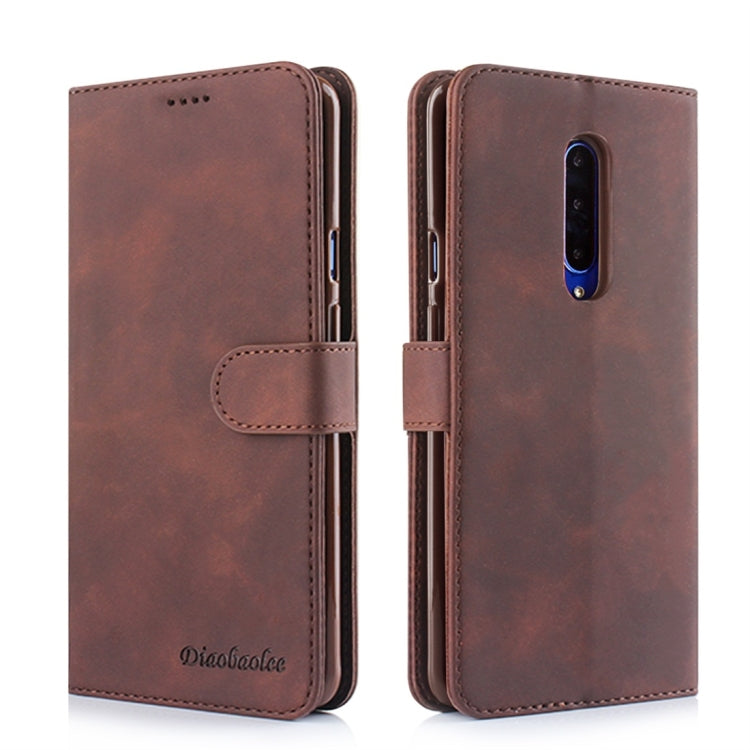 For OnePlus 7 / 7 Pro Diaobaolee Pure Fresh Texture Horizontal Flip Leather Case, with Holder & Card Slot & Wallet & Photo Frame