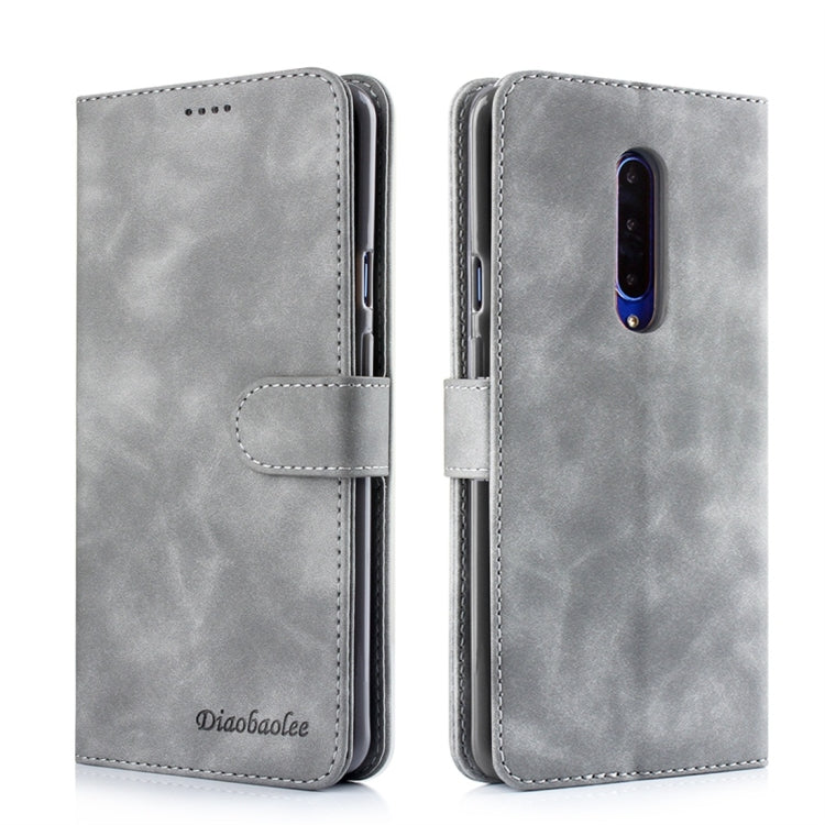 For OnePlus 7 / 7 Pro Diaobaolee Pure Fresh Texture Horizontal Flip Leather Case, with Holder & Card Slot & Wallet & Photo Frame