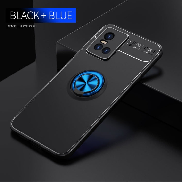 For vivo S10 Metal Ring Holder 360 Degree Rotating TPU Case