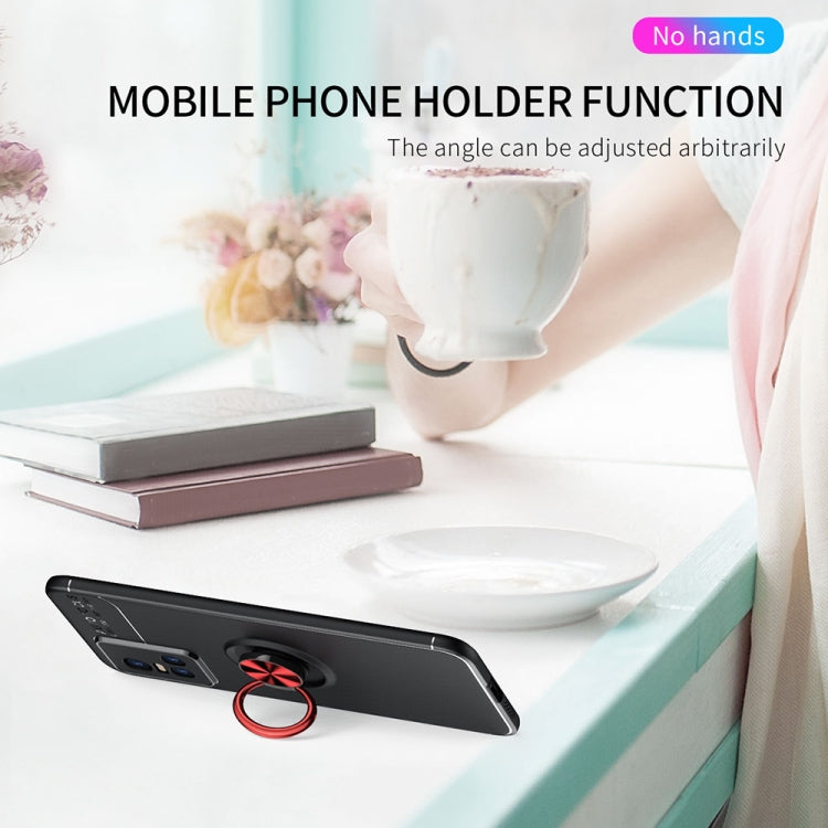 For vivo S10 Metal Ring Holder 360 Degree Rotating TPU Case