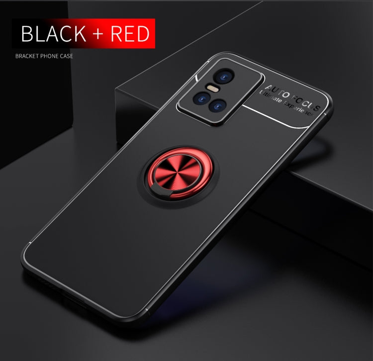 For vivo S10 Metal Ring Holder 360 Degree Rotating TPU Case