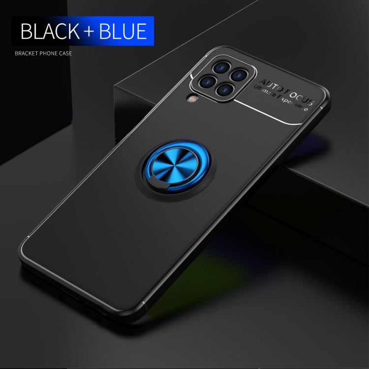 For Samsung Galaxy A22 4G Metal Ring Holder 360 Degree Rotating TPU Case