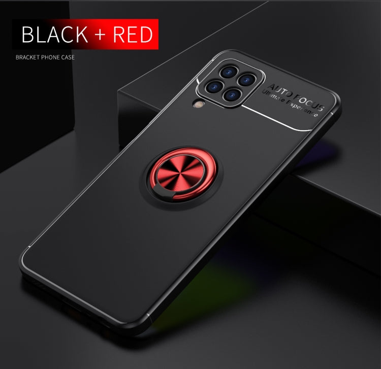 For Samsung Galaxy A22 4G Metal Ring Holder 360 Degree Rotating TPU Case