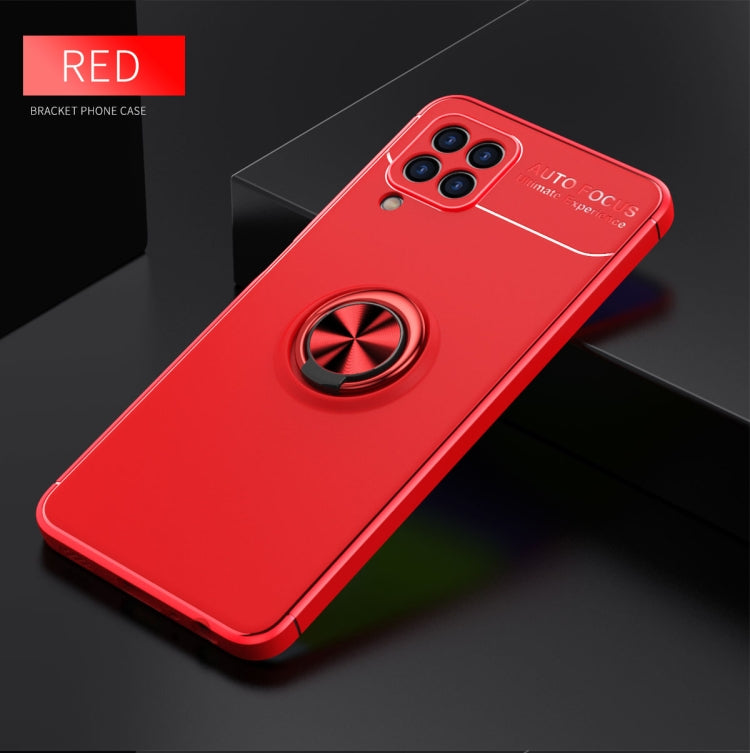 For Samsung Galaxy A22 4G Metal Ring Holder 360 Degree Rotating TPU Case