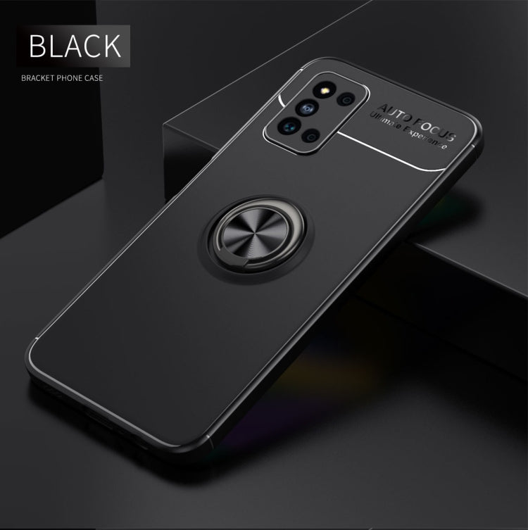 For Samsung Galaxy F52 5G Metal Ring Holder 360 Degree Rotating TPU Case
