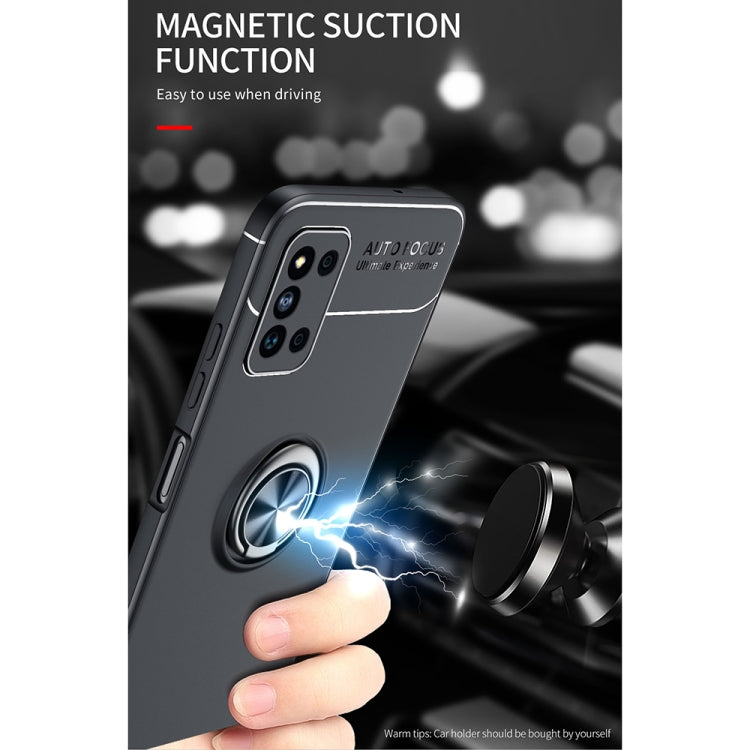 For Samsung Galaxy F52 5G Metal Ring Holder 360 Degree Rotating TPU Case