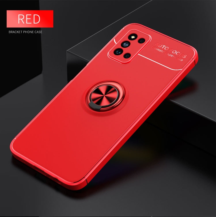 For Samsung Galaxy F52 5G Metal Ring Holder 360 Degree Rotating TPU Case