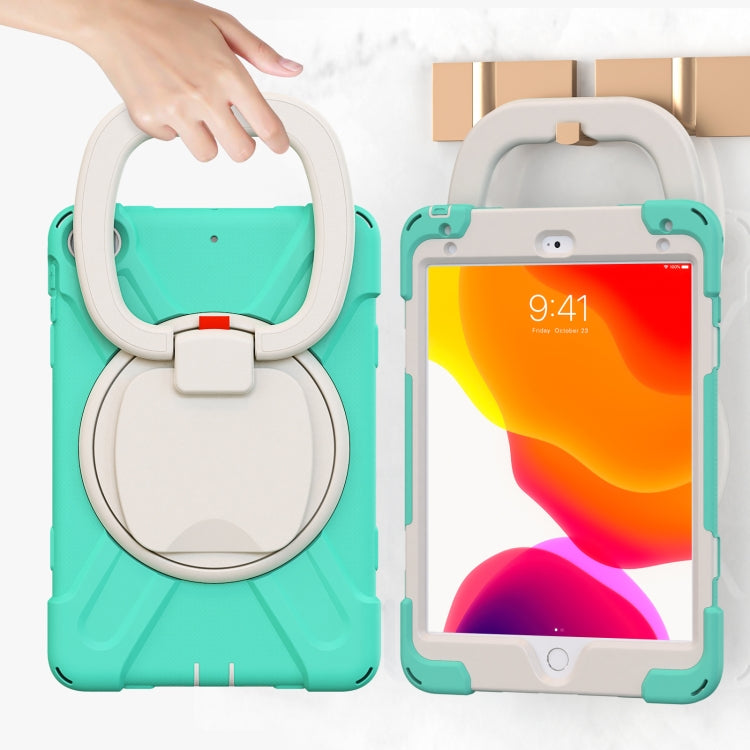 Pure Color Silicone + PC Protective Case with Holder & Shoulder Strap For iPad mini 5 / 4