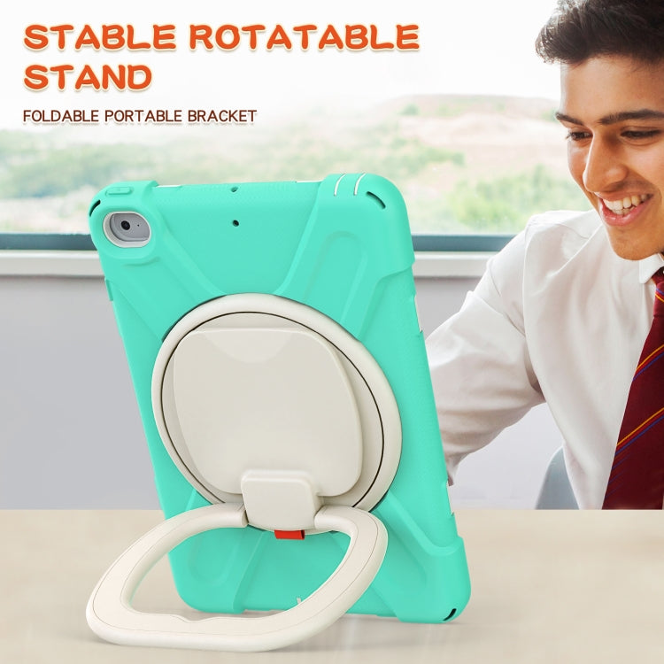 Pure Color Silicone + PC Protective Case with Holder & Shoulder Strap For iPad mini 5 / 4