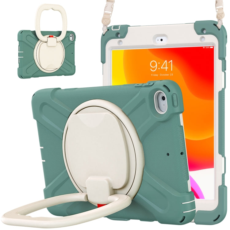 Pure Color Silicone + PC Protective Case with Holder & Shoulder Strap For iPad mini 5 / 4