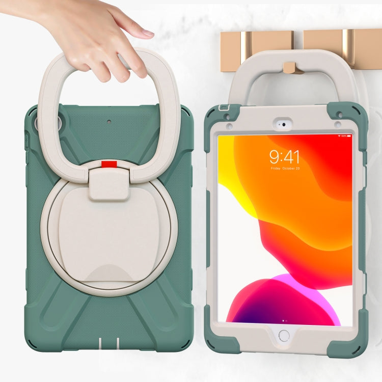 Pure Color Silicone + PC Protective Case with Holder & Shoulder Strap For iPad mini 5 / 4