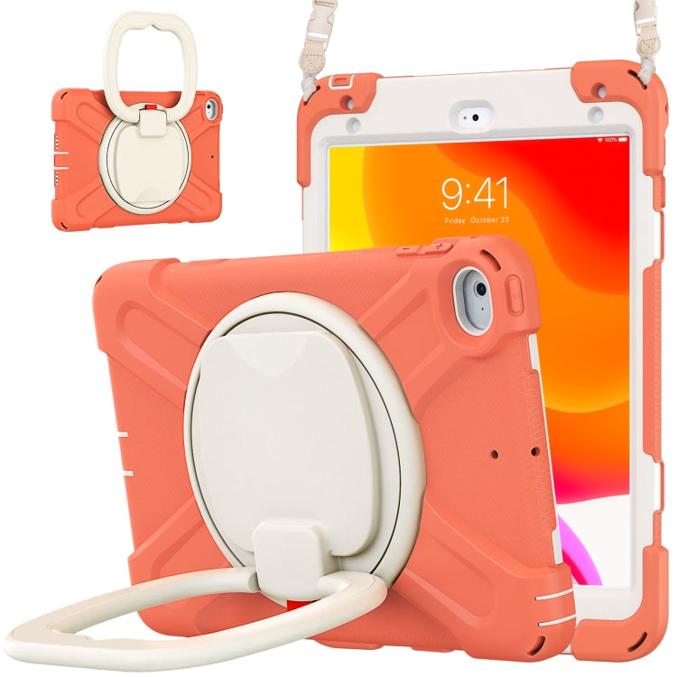 Pure Color Silicone + PC Protective Case with Holder & Shoulder Strap For iPad mini 5 / 4