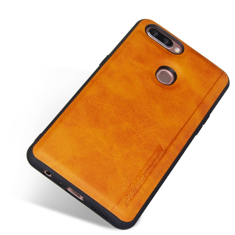 For OPPO R11s Diaobaolee Shockproof PU + TPU Protective Case