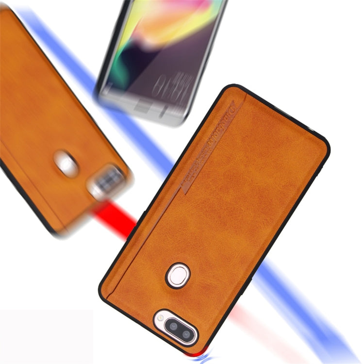 For OPPO R11s Diaobaolee Shockproof PU + TPU Protective Case