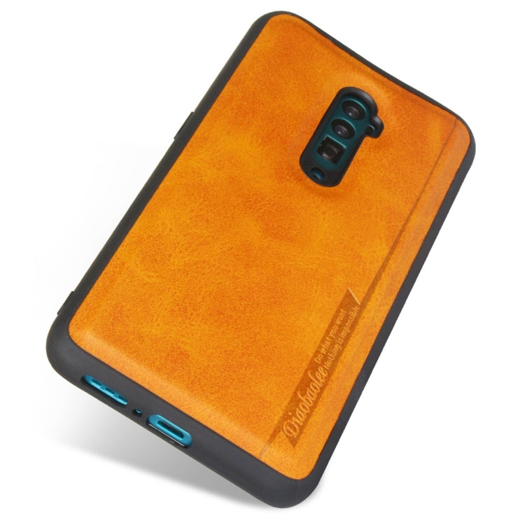 For OPPO Reno 10x zoom Diaobaolee Shockproof PU + TPU Protective Case