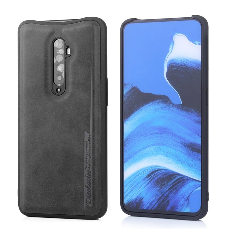 For OPPO Reno2 Diaobaolee Shockproof PU + TPU Protective Case