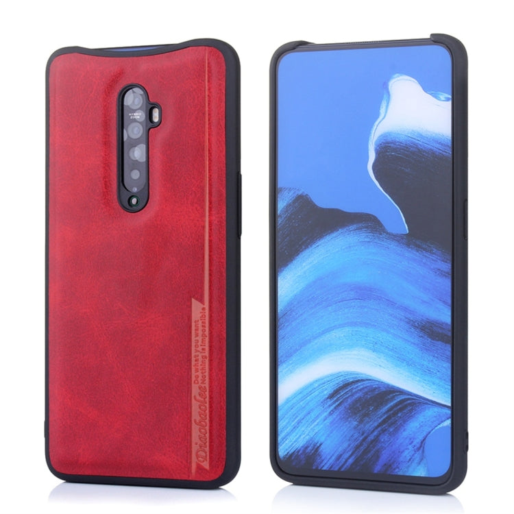 For OPPO Reno2 Diaobaolee Shockproof PU + TPU Protective Case