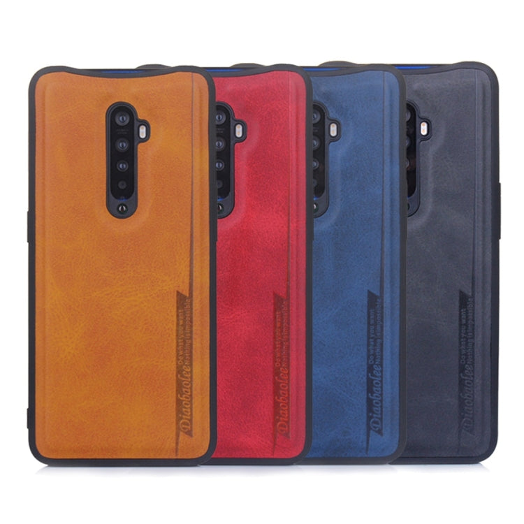 For OPPO Reno2 Diaobaolee Shockproof PU + TPU Protective Case
