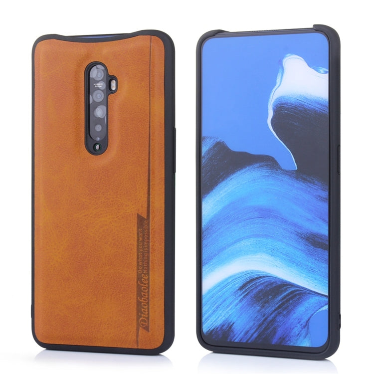 For OPPO Reno2 Diaobaolee Shockproof PU + TPU Protective Case