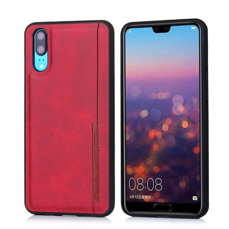 For Huawei P20 Diaobaolee Shockproof PU + TPU Protective Case