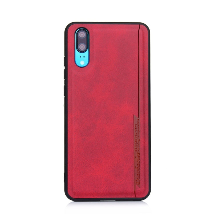 For Huawei P20 Diaobaolee Shockproof PU + TPU Protective Case