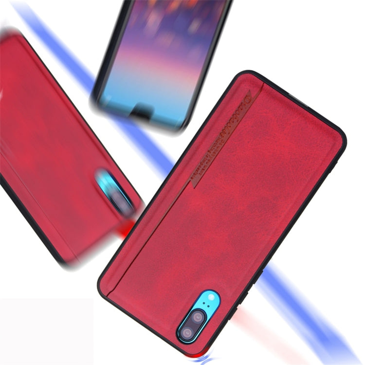 For Huawei P20 Diaobaolee Shockproof PU + TPU Protective Case
