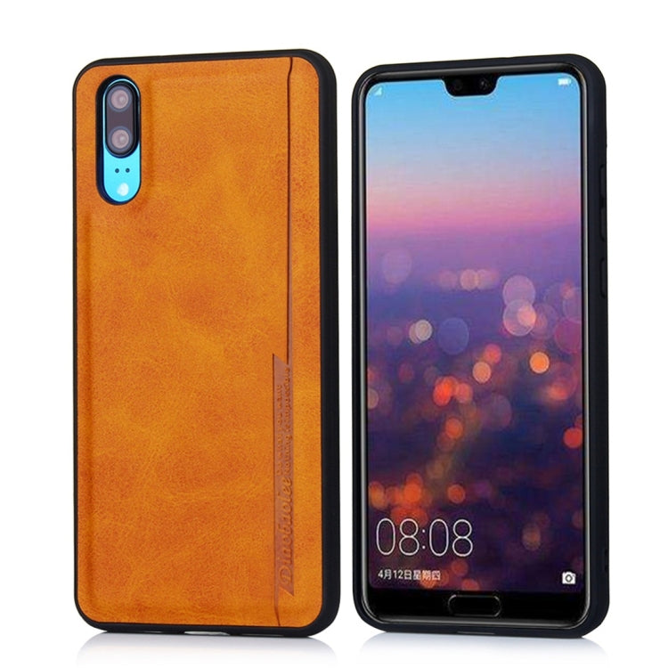 For Huawei P20 Diaobaolee Shockproof PU + TPU Protective Case