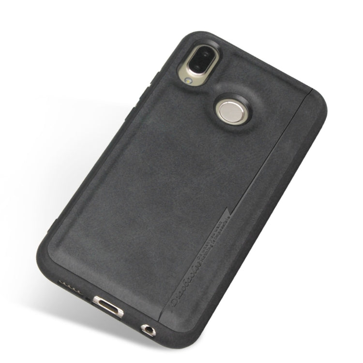 For Huawei P20 Lite / nova 3e Diaobaolee Shockproof PU + TPU Protective Case