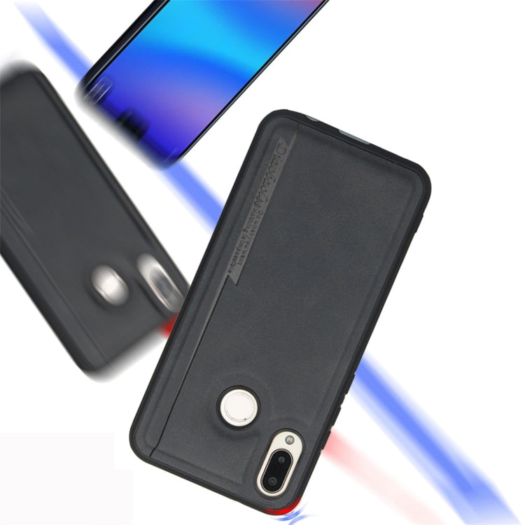 For Huawei P20 Lite / nova 3e Diaobaolee Shockproof PU + TPU Protective Case