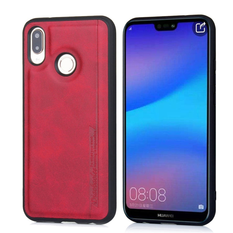 For Huawei P20 Lite / nova 3e Diaobaolee Shockproof PU + TPU Protective Case