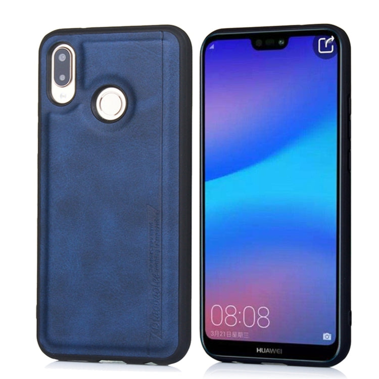 For Huawei P20 Lite / nova 3e Diaobaolee Shockproof PU + TPU Protective Case