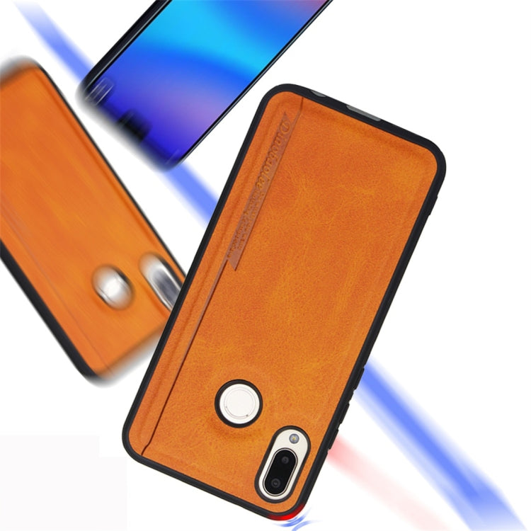 For Huawei P20 Lite / nova 3e Diaobaolee Shockproof PU + TPU Protective Case