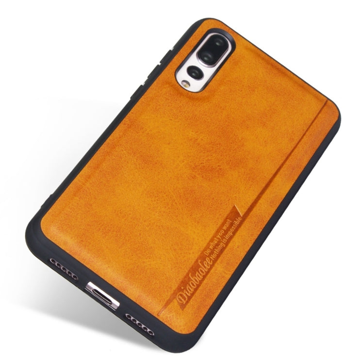 For Huawei P20 Pro Diaobaolee Shockproof PU + TPU Protective Case