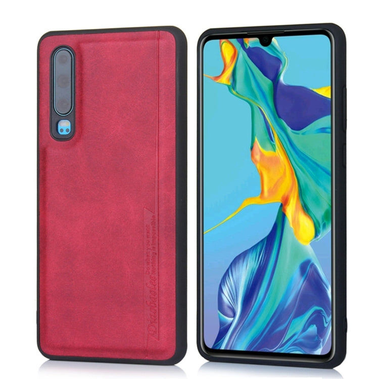 For Huawei P30 Diaobaolee Shockproof PU + TPU Protective Case