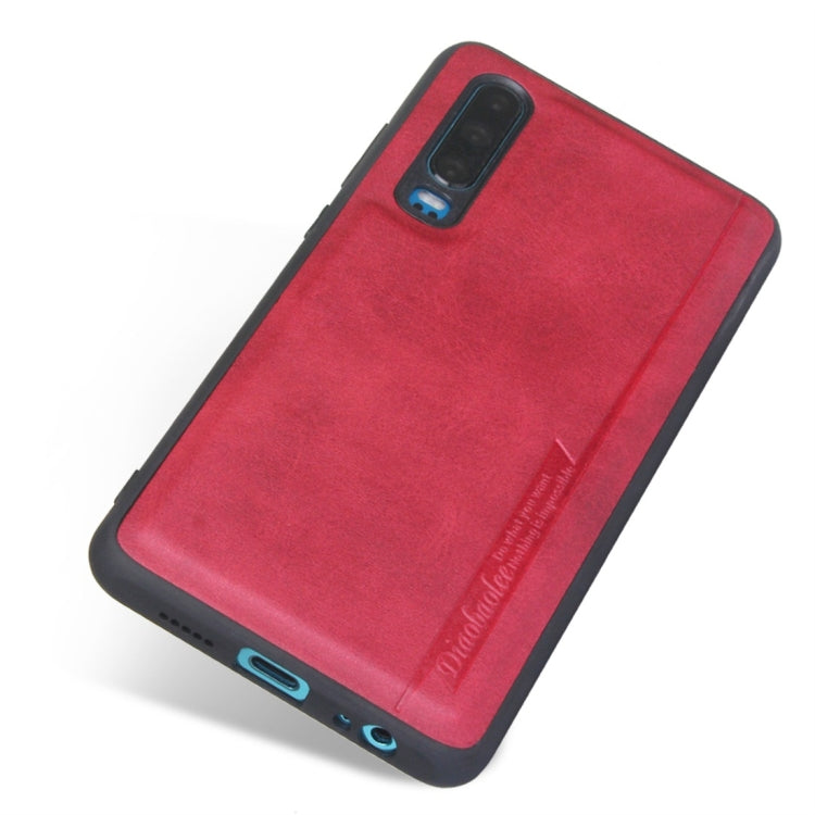 For Huawei P30 Diaobaolee Shockproof PU + TPU Protective Case