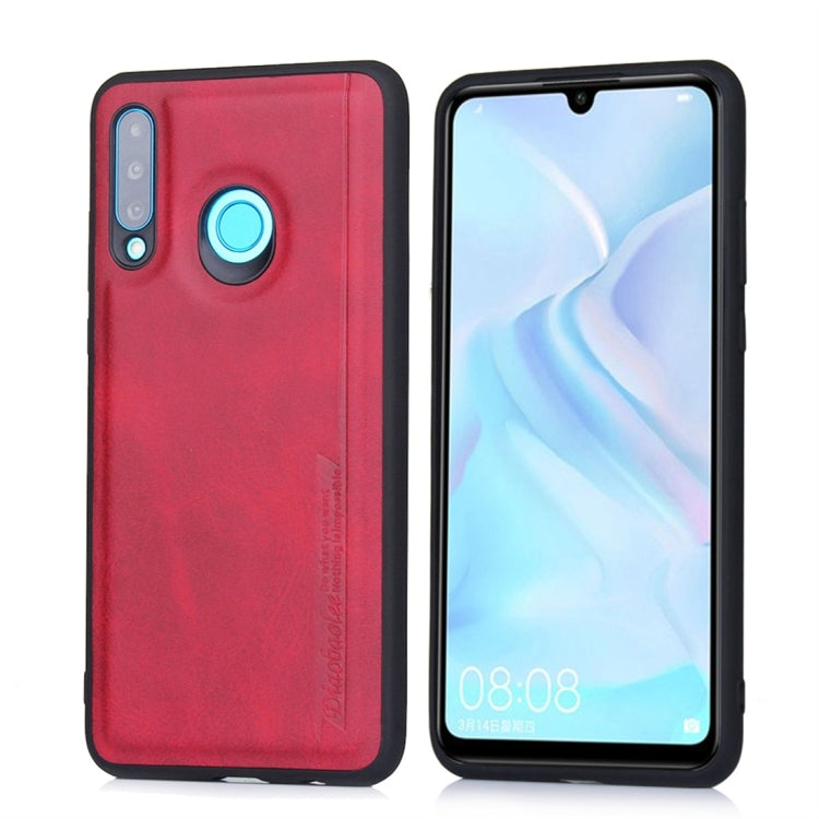 For Huawei P30 Lite / nova 4e Diaobaolee Shockproof PU + TPU Protective Case