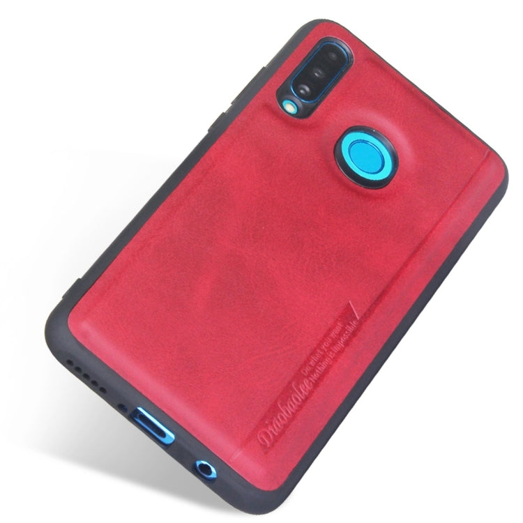 For Huawei P30 Lite / nova 4e Diaobaolee Shockproof PU + TPU Protective Case