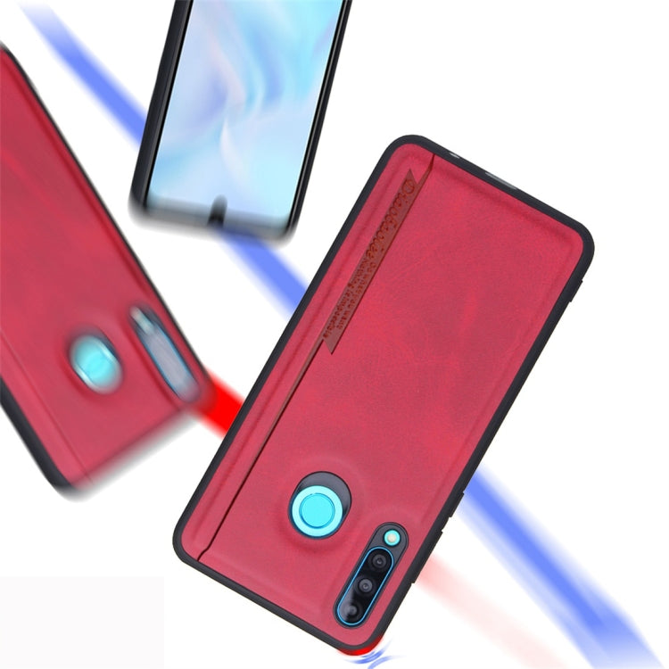 For Huawei P30 Lite / nova 4e Diaobaolee Shockproof PU + TPU Protective Case