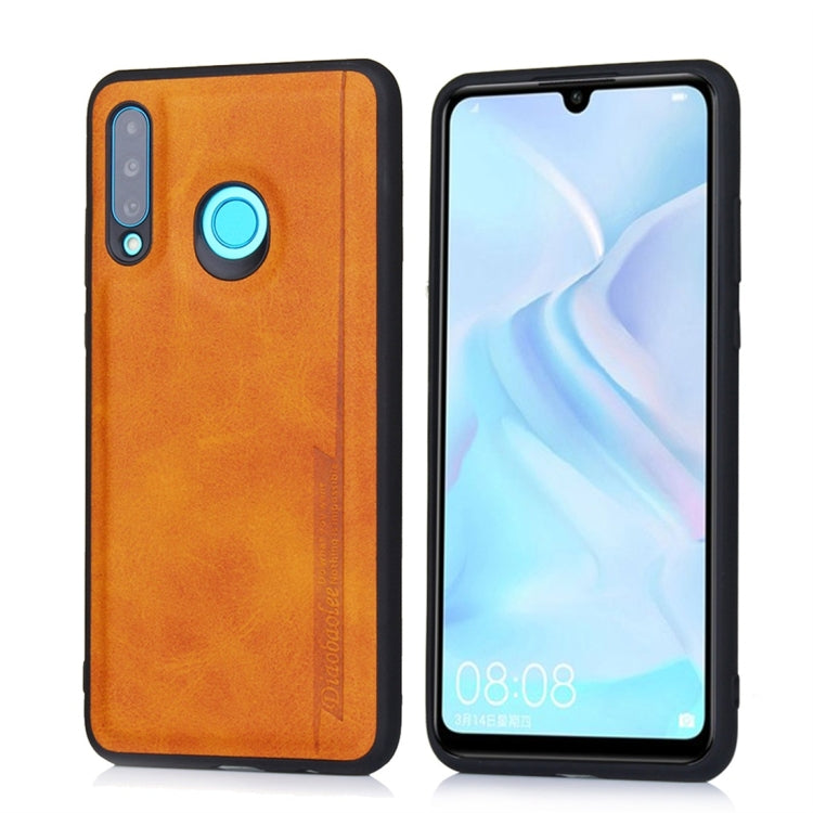For Huawei P30 Lite / nova 4e Diaobaolee Shockproof PU + TPU Protective Case