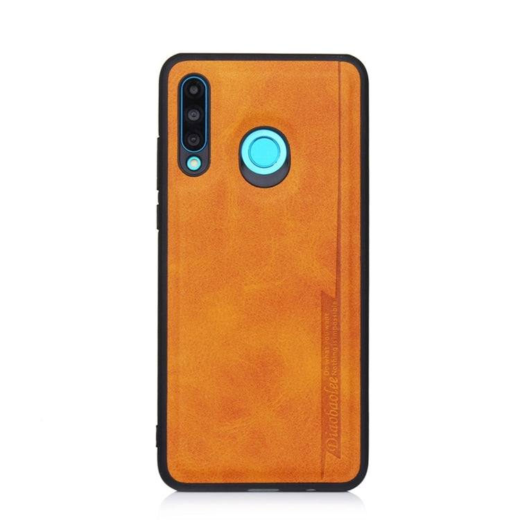 For Huawei P30 Lite / nova 4e Diaobaolee Shockproof PU + TPU Protective Case