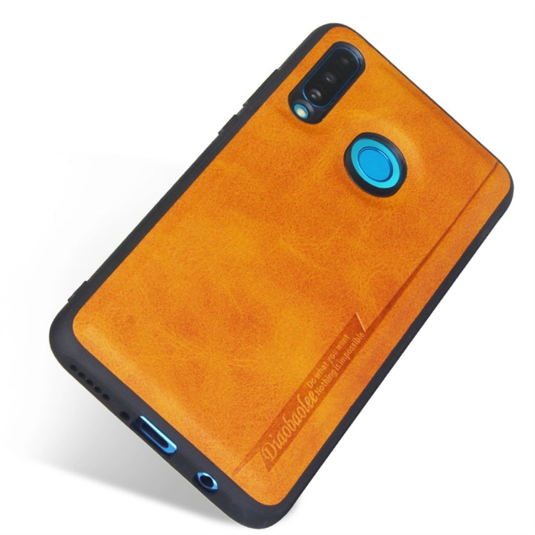 For Huawei P30 Lite / nova 4e Diaobaolee Shockproof PU + TPU Protective Case