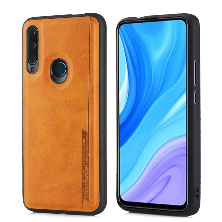 For Huawei Enjoy 10 Plus Diaobaolee Shockproof PU + TPU Protective Case