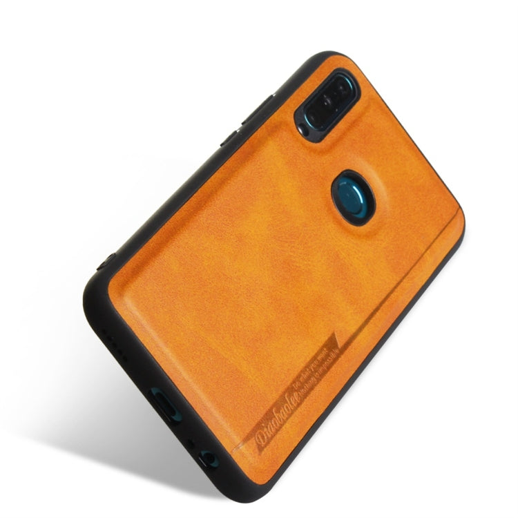 For Huawei Enjoy 10 Plus Diaobaolee Shockproof PU + TPU Protective Case