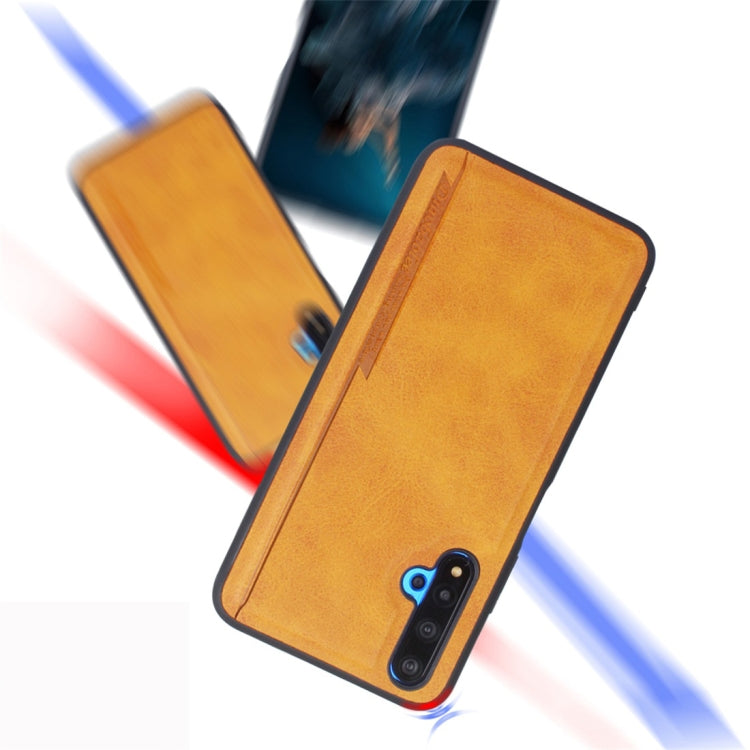 For Huawei Honor 20 Diaobaolee Shockproof PU + TPU Protective Case