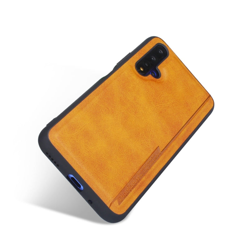 For Huawei Honor 20 Diaobaolee Shockproof PU + TPU Protective Case